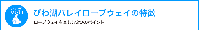 びわ湖バレイロープウェイの特徴